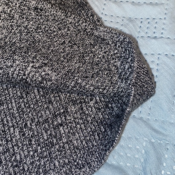 COPY - New York & Company ribbed fitted lace up Merle grey top lightweight swea… - Picture 6 of 10